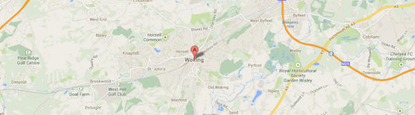 Map of Woking